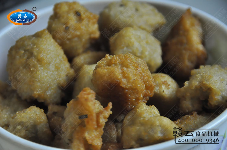 后期加工制作出來的藕丸子